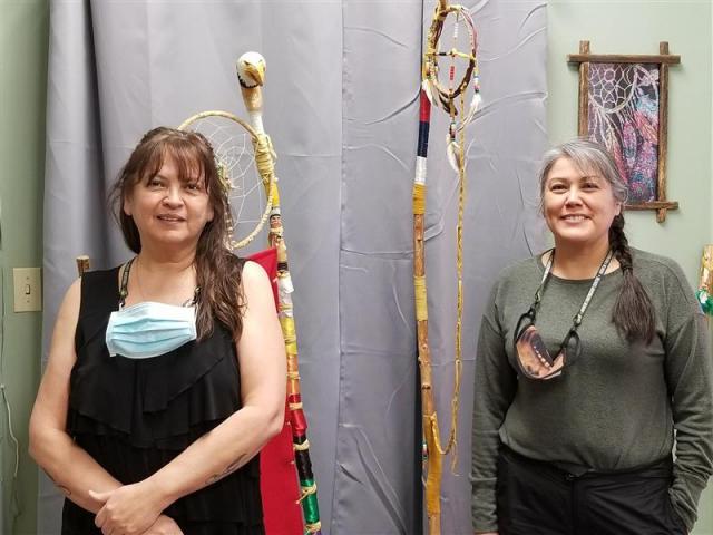 Ininew Friendship Centre Executive Director Susan Nelson (left) and Cultural Resource Coordinator Mary Jane Archibald.