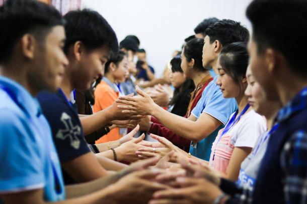 Peace camp participants