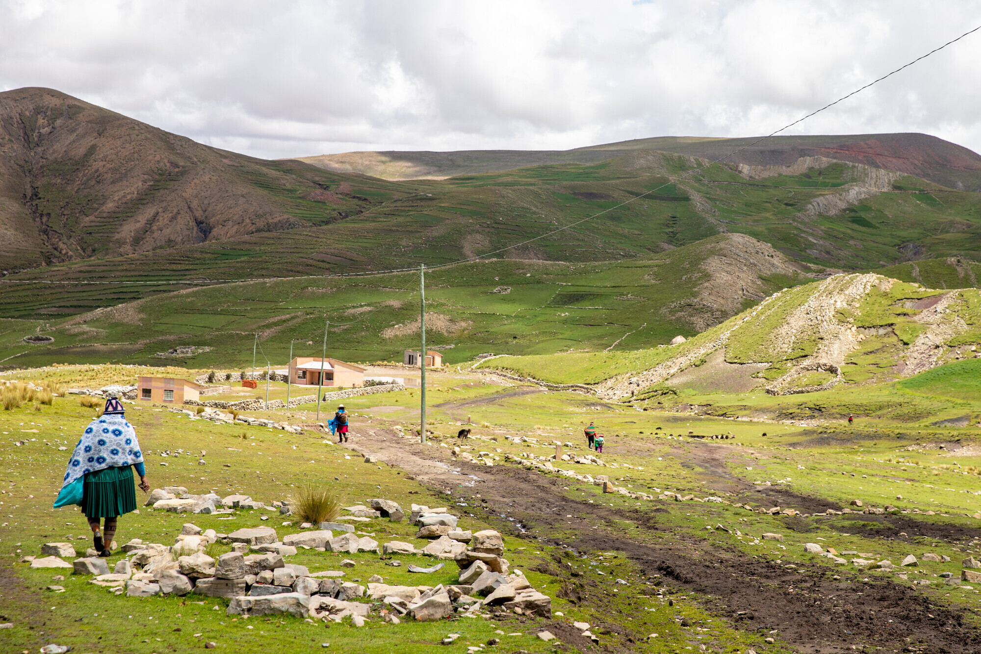 A small mountain village in Bolivia