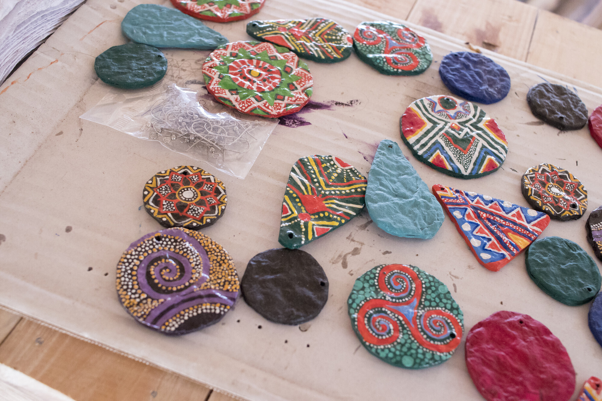 A closeup photo of jewelry in a workshop