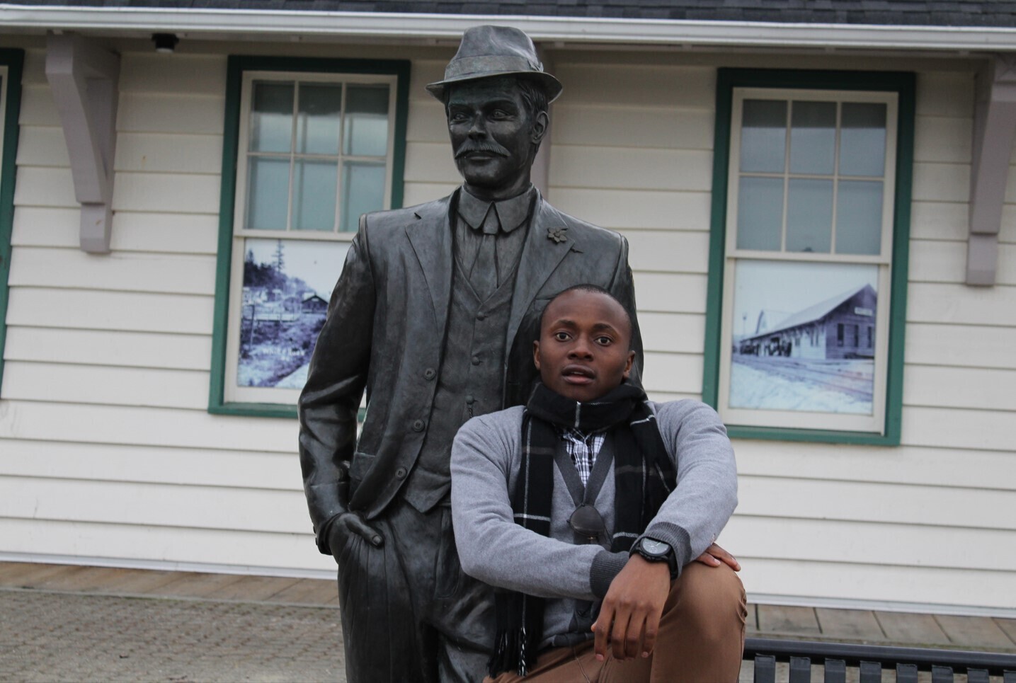 A man posing for a photo