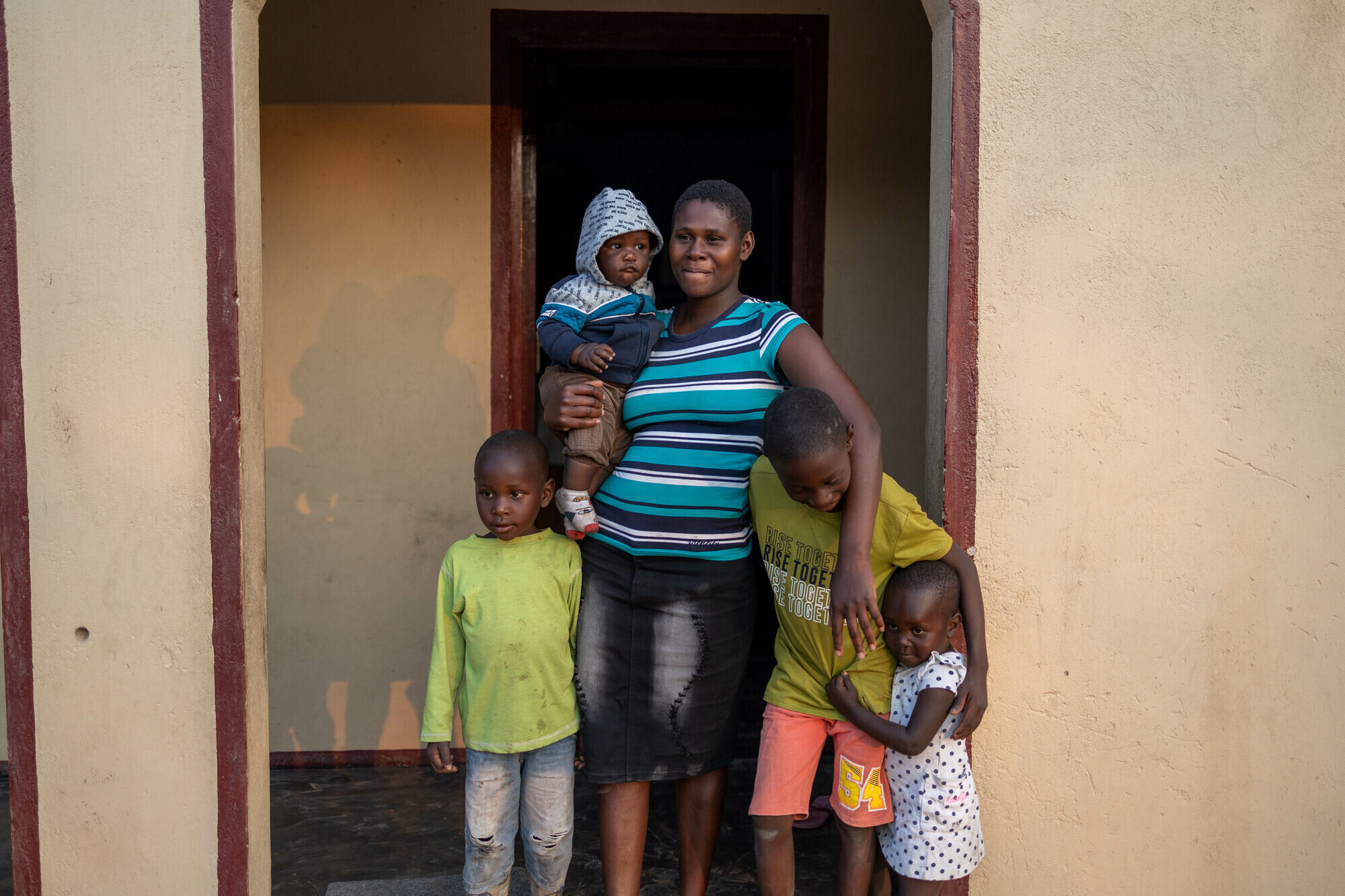 To support women, including Juliana Hahlani, whose husband works in South Africa, Score Against Povery helped her to install a new solar power system. She can use it for protection, education and income for her family.MCC photo/Meghan Mast