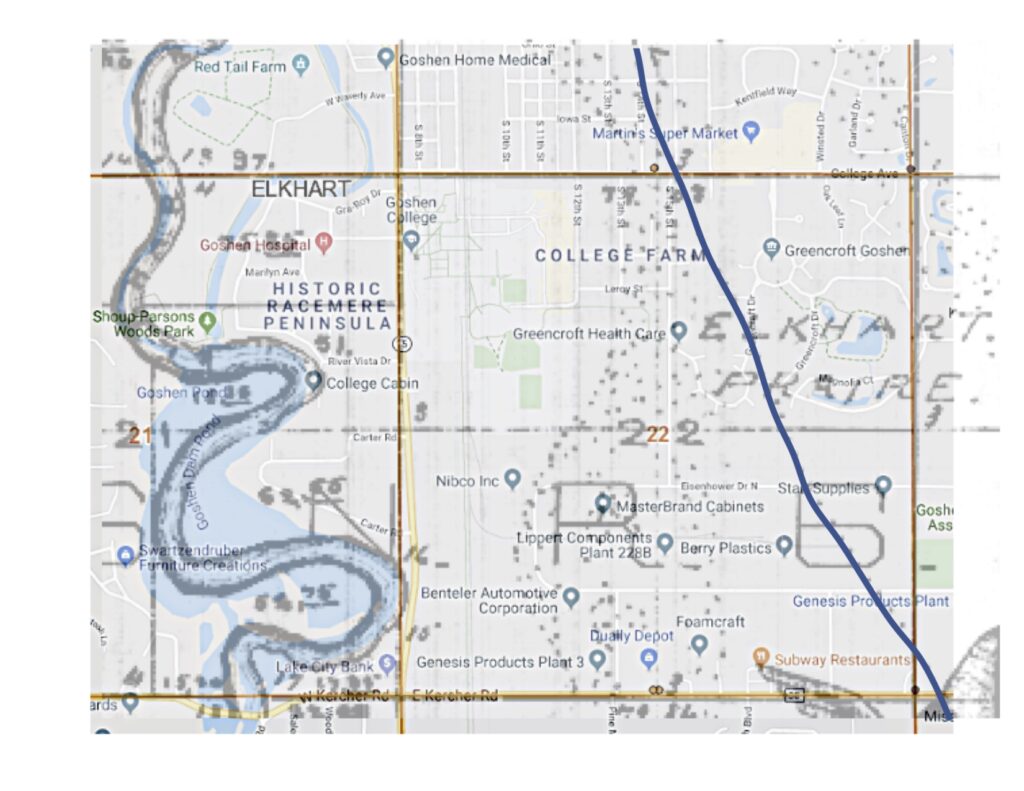 Potawatomi-Miami Trail map