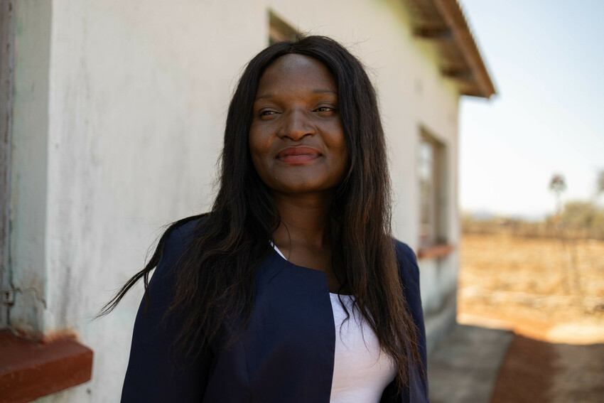 A woman smiling for a photo