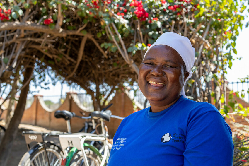 A woman smiling for a photo