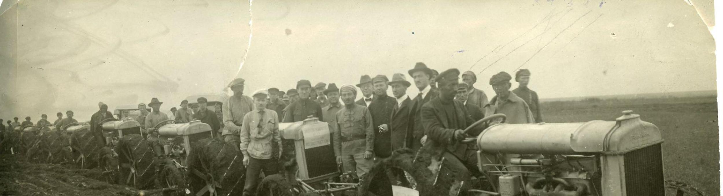 Group on a farm