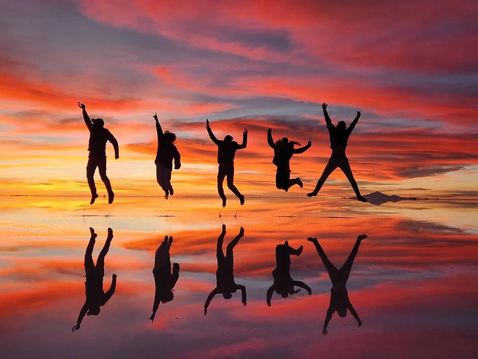 SALTers visiting salt flats in Bolivia