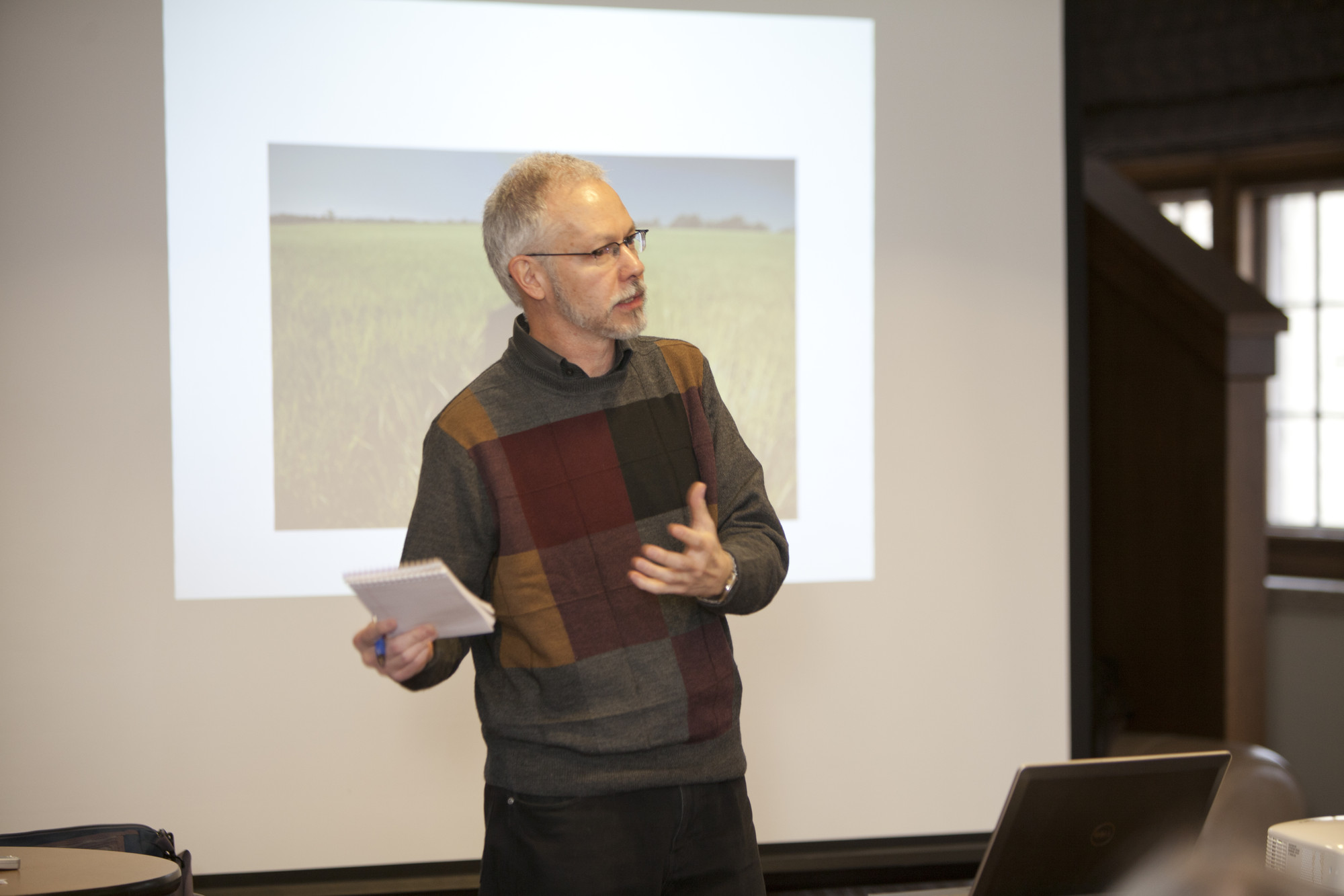 A man giving a presentation