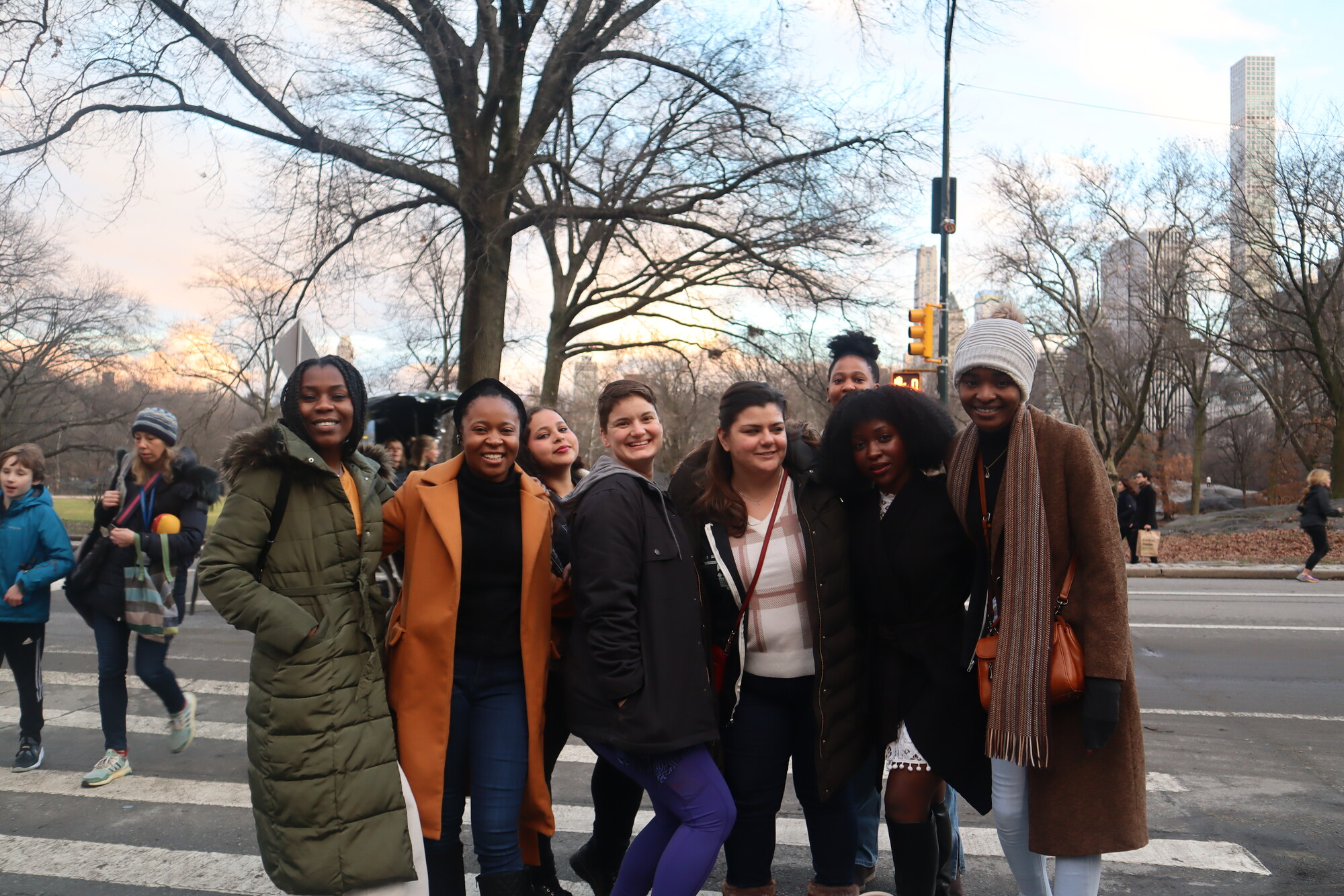 The "Peace for the weary" camp for young adults was held at Camp Deerpark in January. Camp participants spent a day in New York City, and some joined this group photo.

The group visited the Brookly