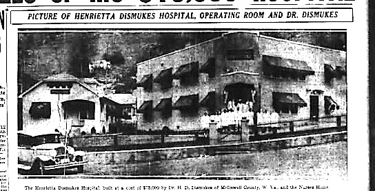 Picture of Henrietta Dismukes Hospital and operating room.