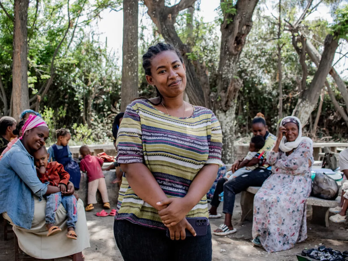 Lidya Shiferaw, 27, is a social health worker for the Batu maternal and child health project at the Meserete Kristos Church compound in Batu, Ethiopia.