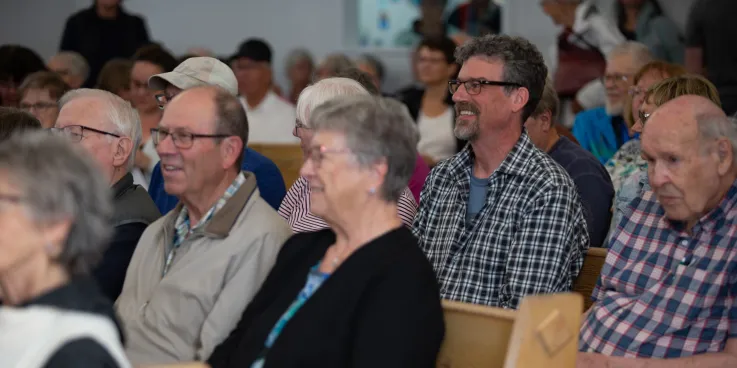 attendees of the auction at the Alberta Relief Sale