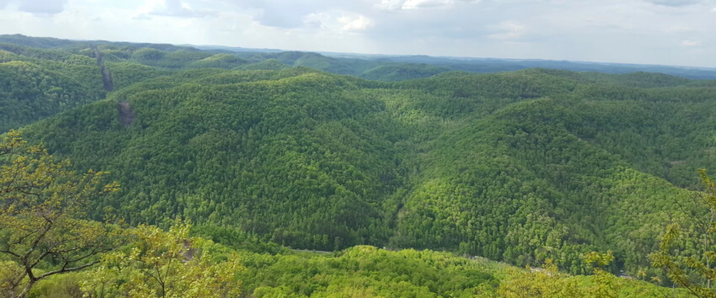 Scenery on Little Shepherd Trail in Harlan County, Kentucky.