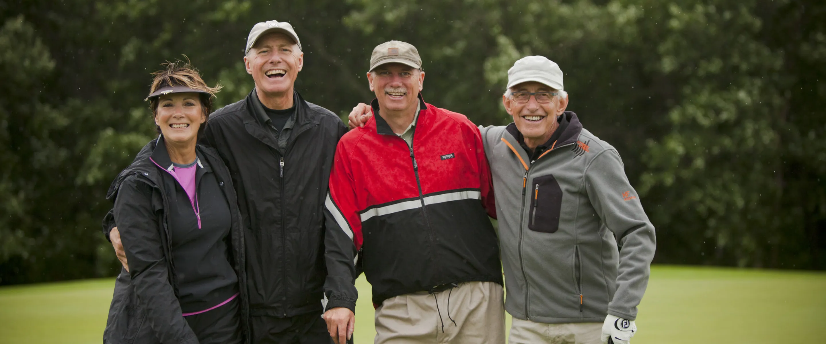 Maureen Penner, Aaron Penner, Alfred Sawatzky, and James Schellenberg formed team for the Texas-Scramble style tournament.  MCC Manitoba's 14th annual golf tournament was held at Bridges Golf Course