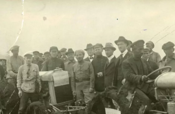 Group on a farm