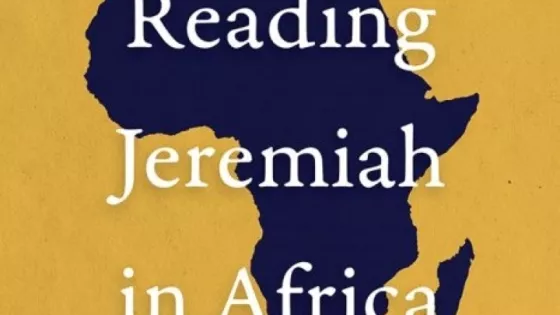 A book cover that says, "Reading Jeremiah in Africa: Biblical essays in sociopolitical imagination. Bungishabaku Katho"