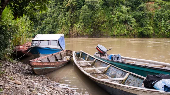 boats beside a river