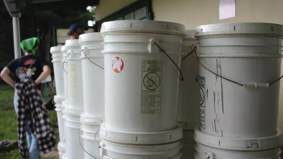 MCC Guatemala/El Salvador staff and volunteers prepared relief kits to be sent to the Alta Verapaz region of Guatemala after Hurricane Eta hit the country on November 4th and 5th, 2020.